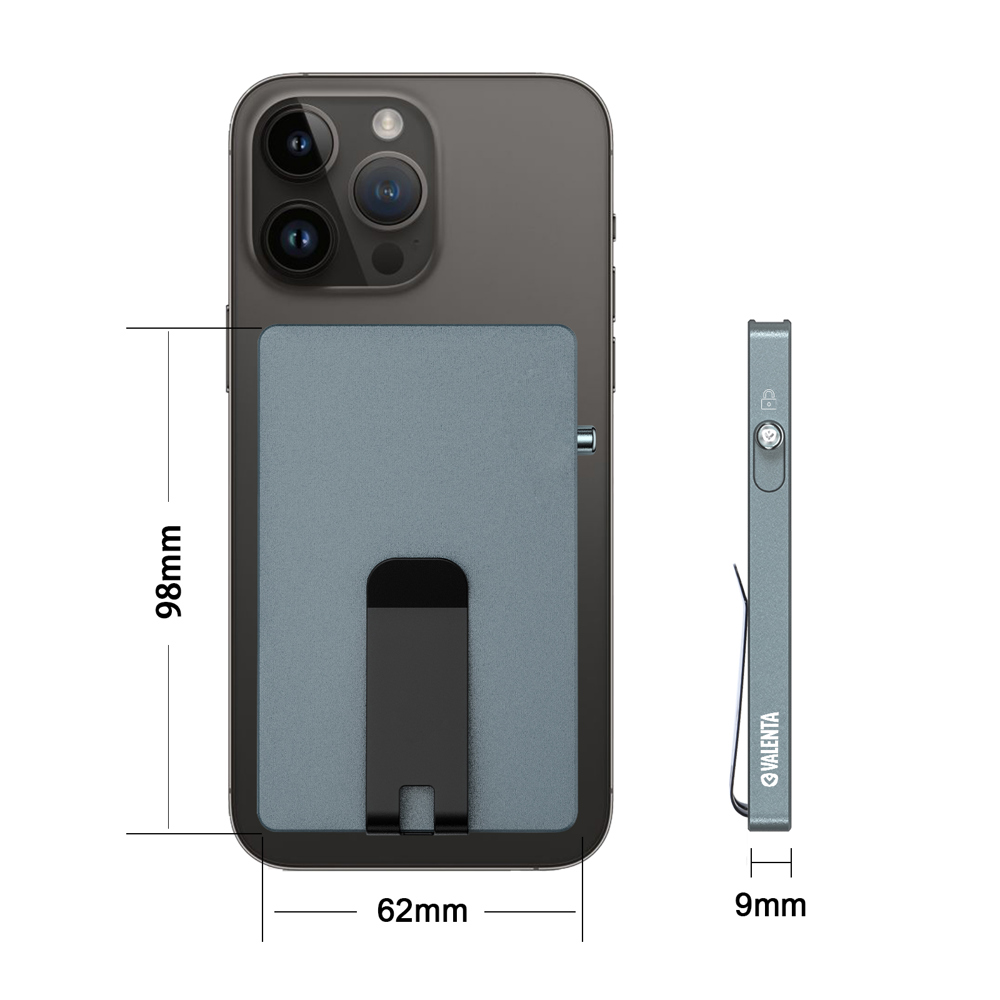 Cardprotector Aluminium Magsafe with Money Clip Cool Grey