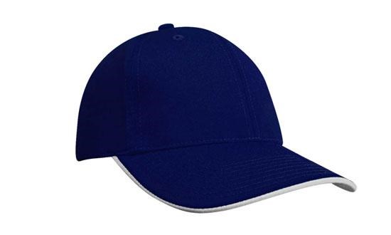 100% Gerecycleerde Earth Friendly Stof met duckbill sandwich (4051) - koningsblauw/wit