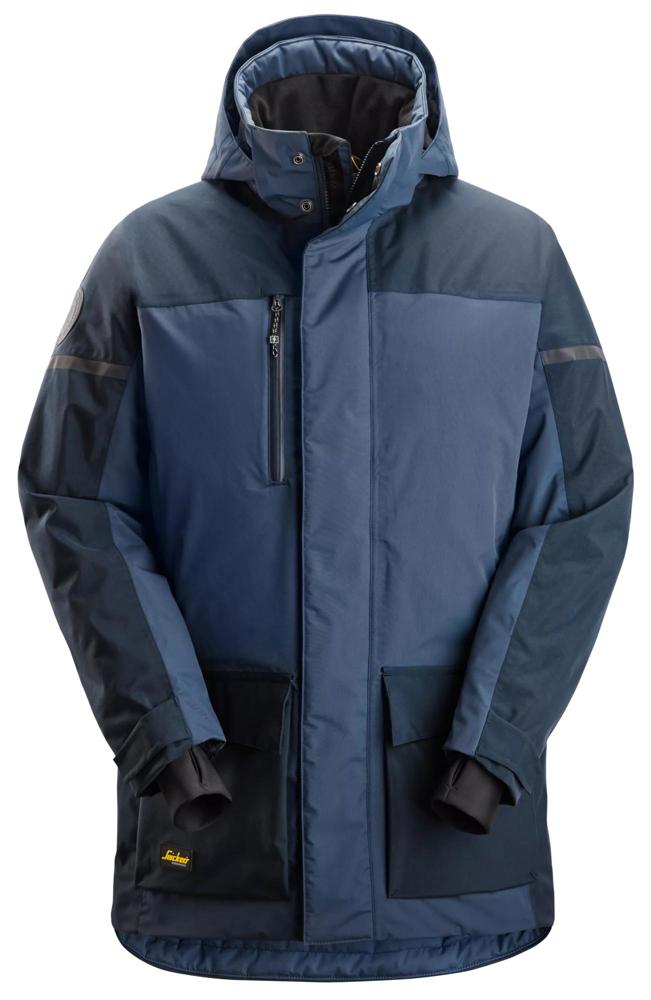 AllroundWork, Waterdichte Isolerende Parka - Donker Blauw - Blauw (9596)