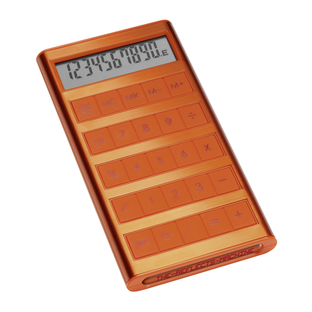 Solarcalculator REEVES-MACHINE - oranje / oranje