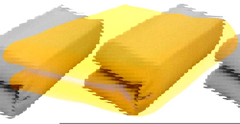 Fleeceplaid 150x120 cm, 250 gr/m² - Donkergeel (PMS 142c) / Donkergeel