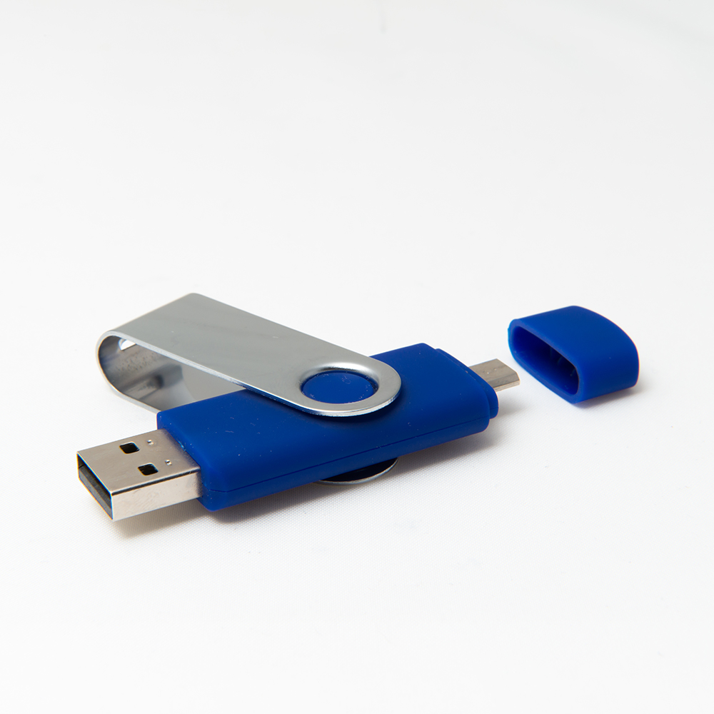 USB DUAL met Type C connector USB 3.0 - blue