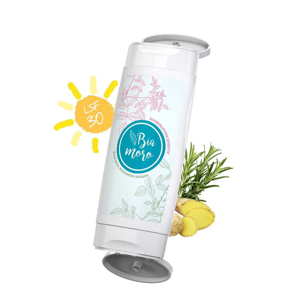 DuoPack: Zonnemelk voor de gevoelige huid SPF 30 + Douchegel 2 (2x 50 ml)