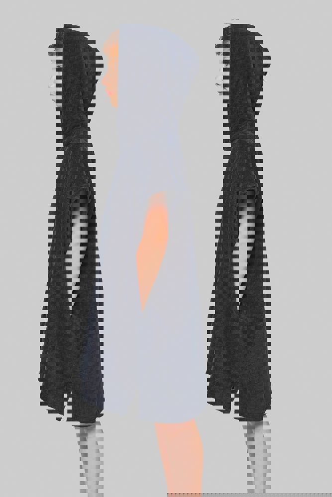 PA582 - Kinderponcho met capuchon van badstof