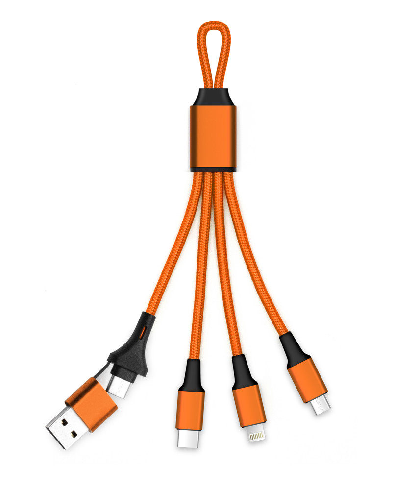 5-in-1 Charging Cable Mini - orange