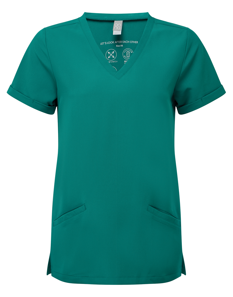 NN310 - Stretch tuniek met korte mouwen voor dames - Clean Green