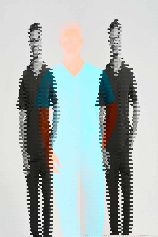 NN200 - Stretch tuniek met korte mouwen voor heren