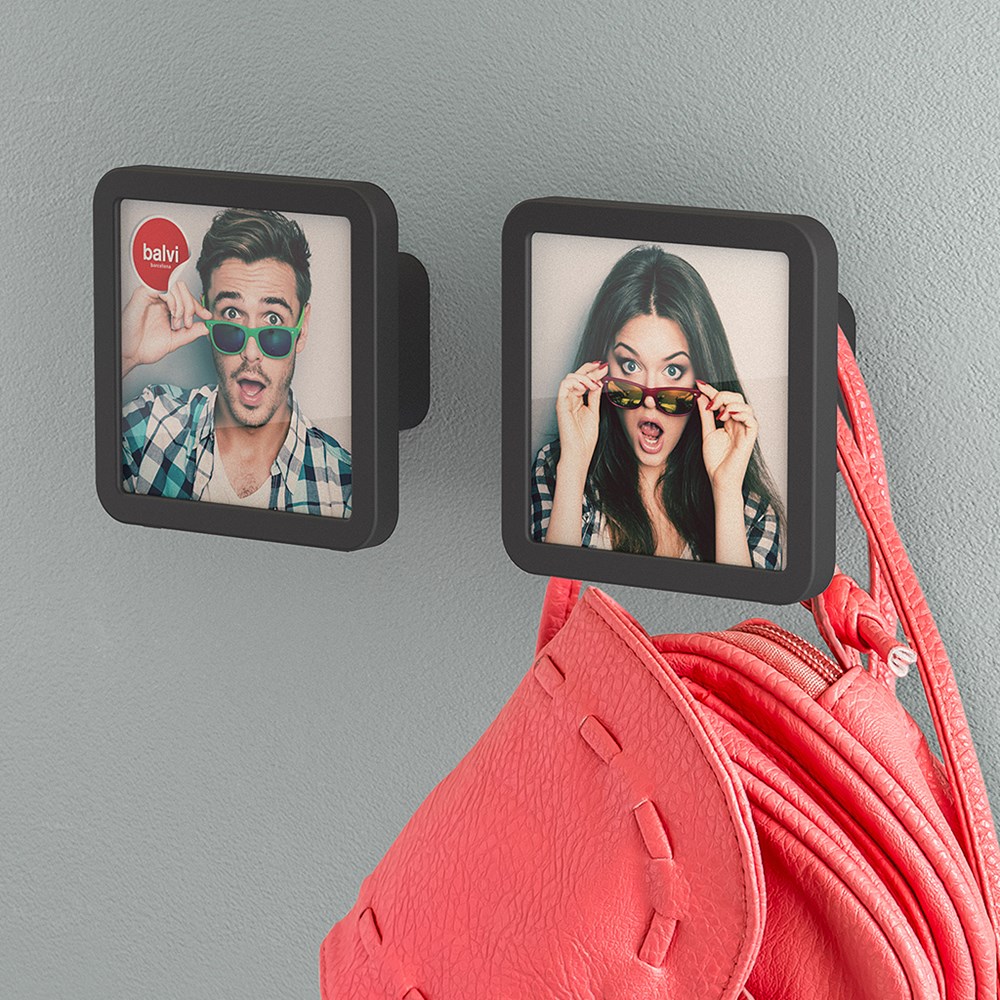 Kapstok,Klick,x2,grijs,ABS