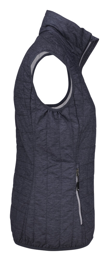 Cutter & Buck - Rainier Vest Dames Antraciet Navy Mélange L