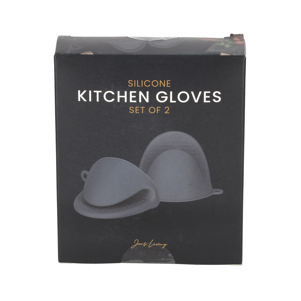 JENS Living Siliconen Ovenhandschoen Grijs /2
