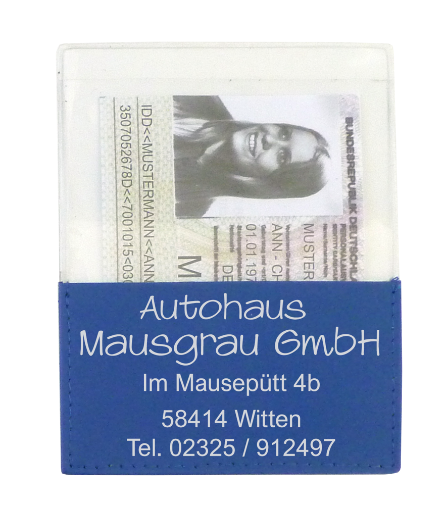 Hoes voor rijbewijs BERTY - Blauw