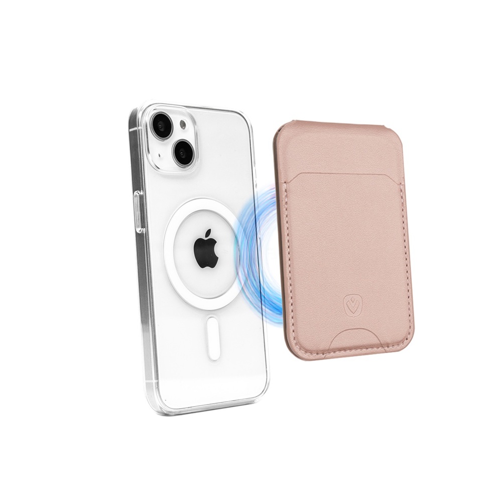 Card Wallet Stand Magsafe Metallic Rose