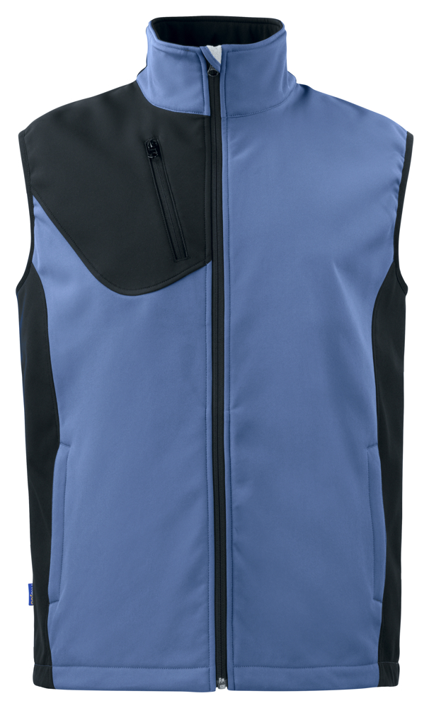 3702 SOFTSHELL BODYWARMER - Hemelsblauw