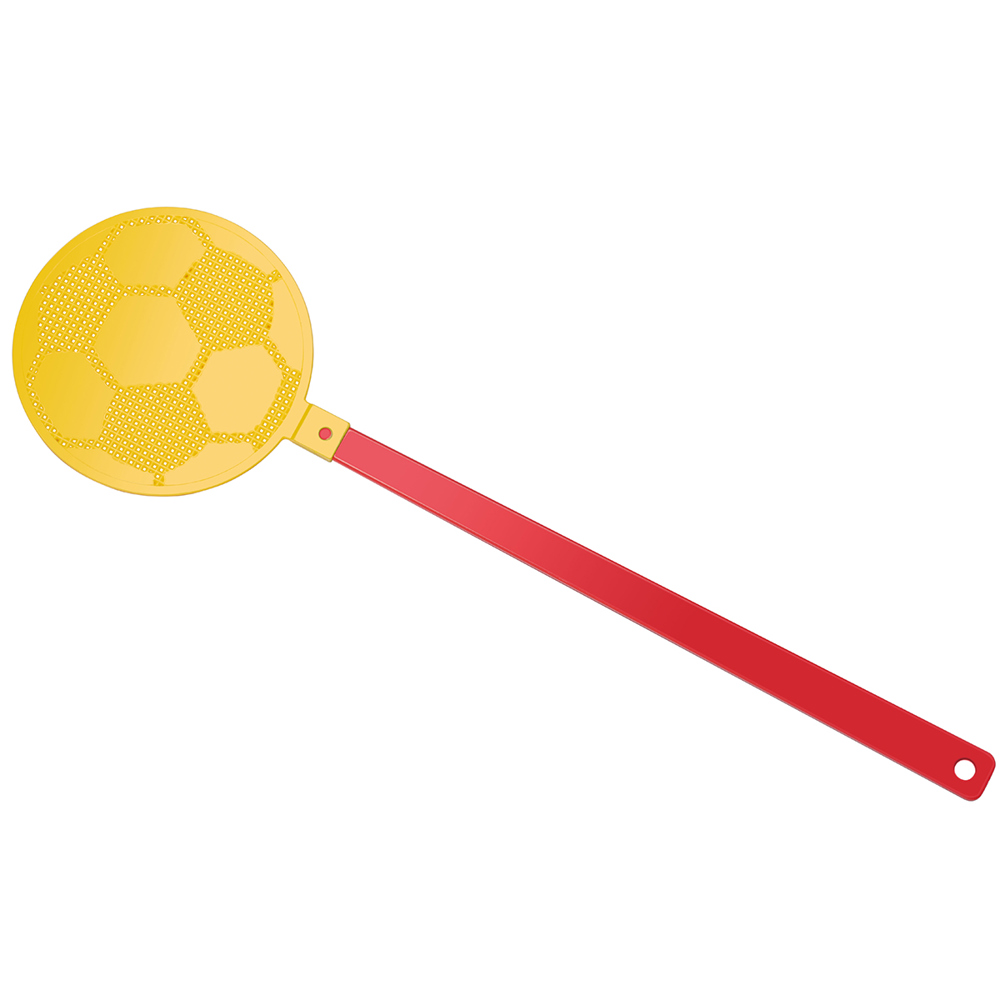 Fly swatter "soccer" - red/yellow