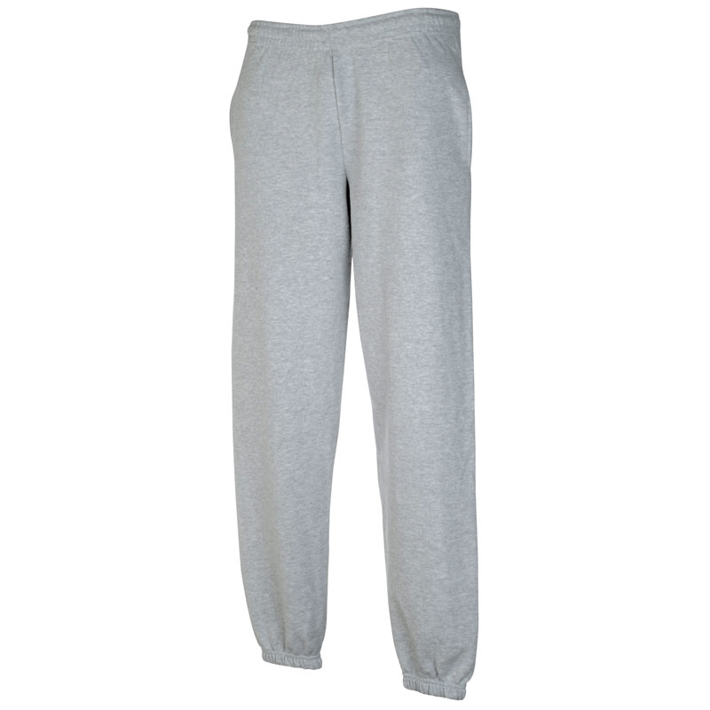 640400 - Premium joggingbroek met elastische manchetten - gemêleerd grijs