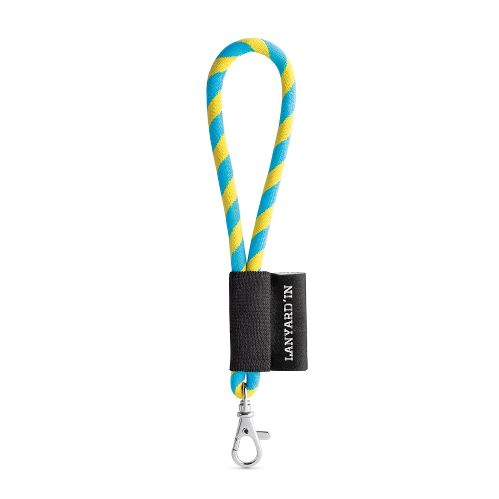 75090. Lanyard Tube Short Set. Standaard modellen - Geel, Licht blauw