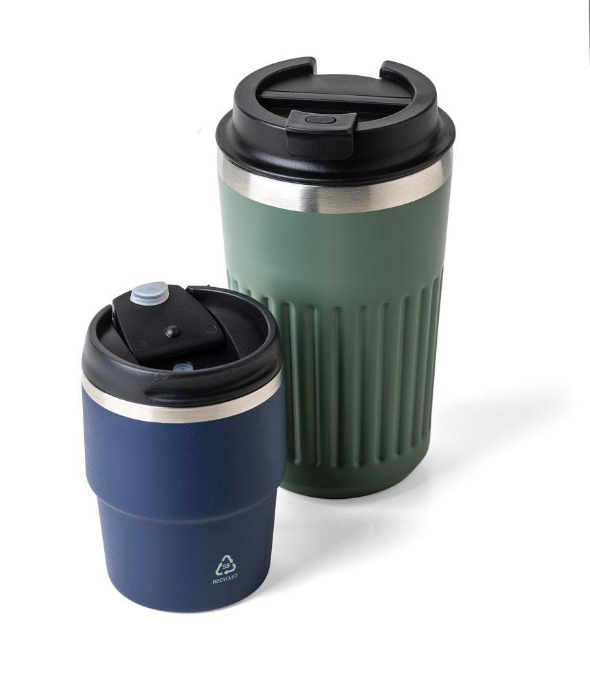 ?Gerecycled roestvrijstalen dubbelwandige drinkbeker (175 ml) Oli