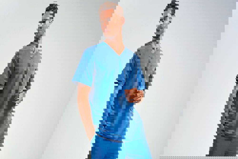 NN200 - Stretch tuniek met korte mouwen voor heren