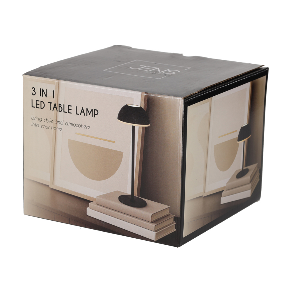 JENS Living 3-in-1 LED Touch Lamp Zwart