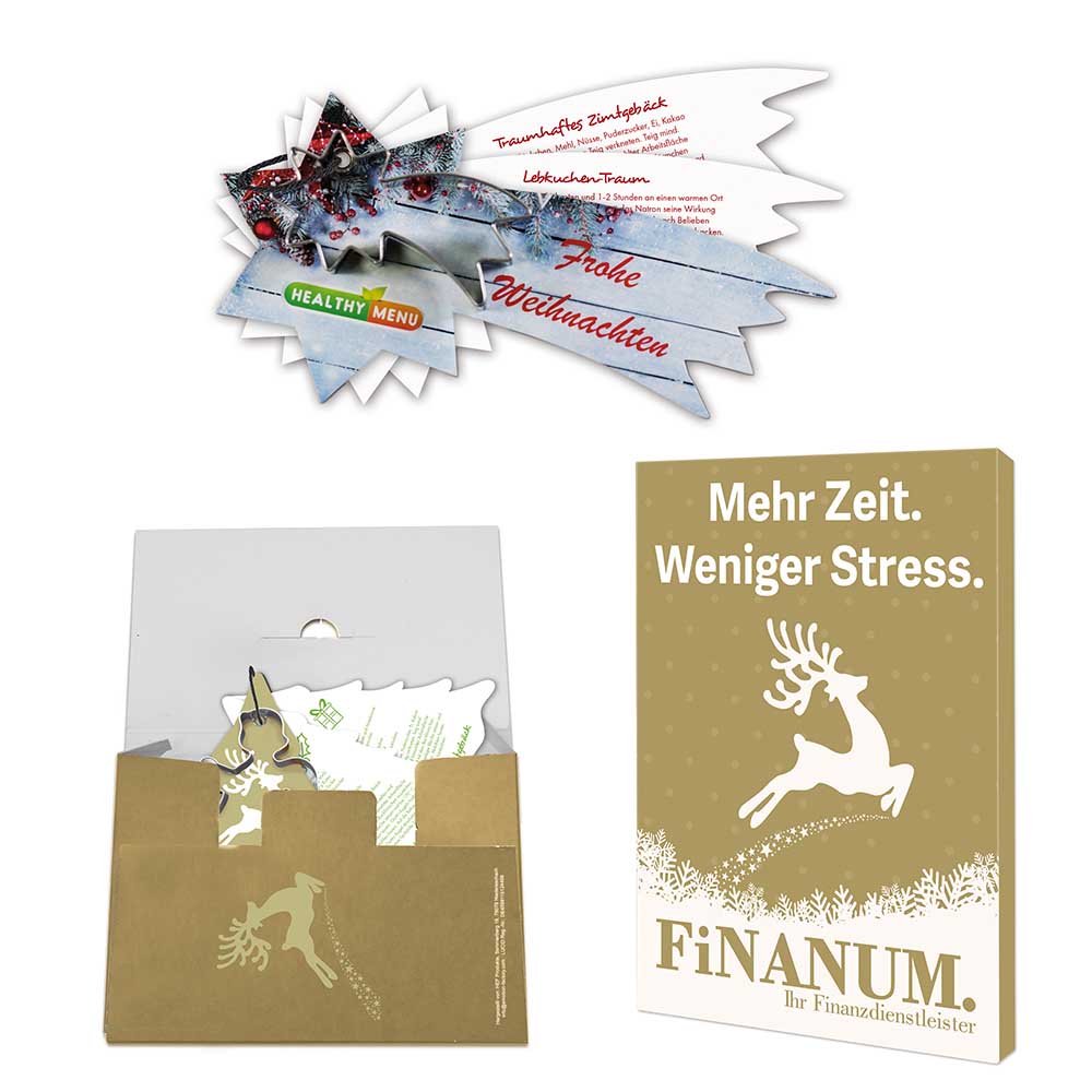 Bakvormpje met receptenboekje komeet - individueel