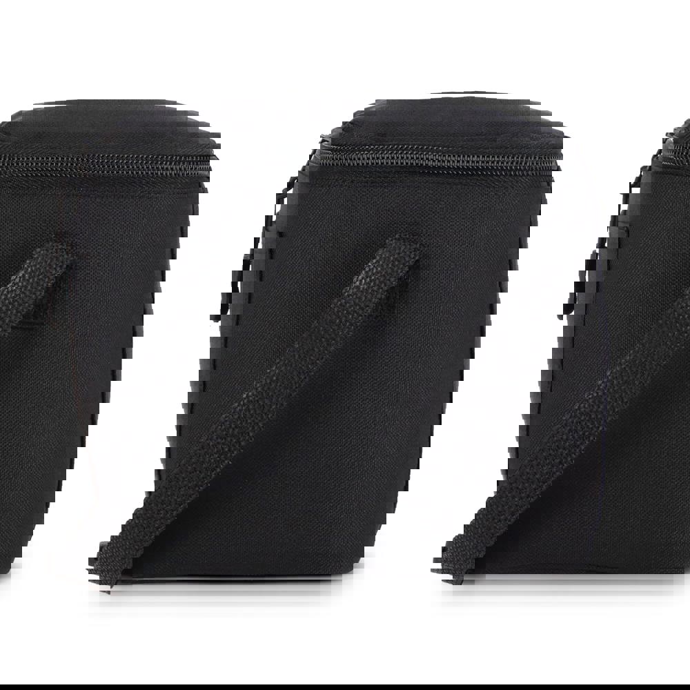 600D gerecycled PET koeltas voor 6 blikjes 25 x 14.5 x 15.5 cm 5 L