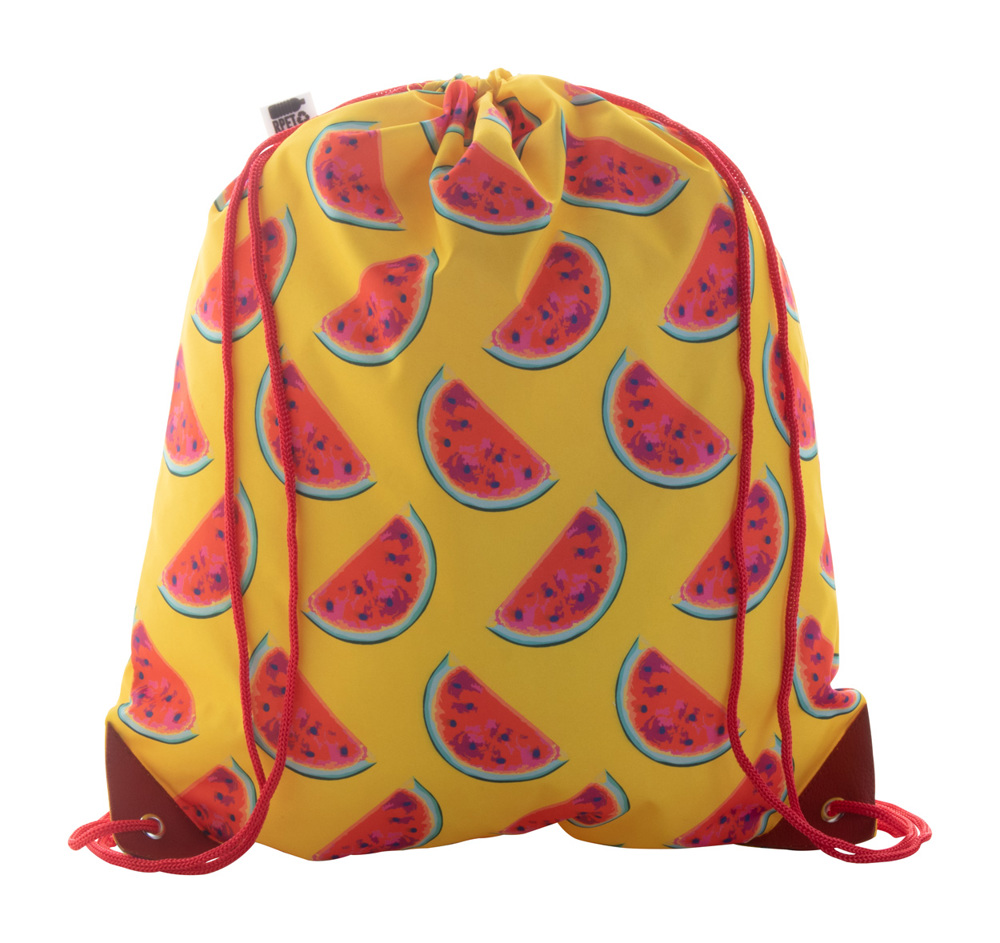 CreaDraw Plus RPET - custom made tas met trekkoordsluiting - Rood/Wit