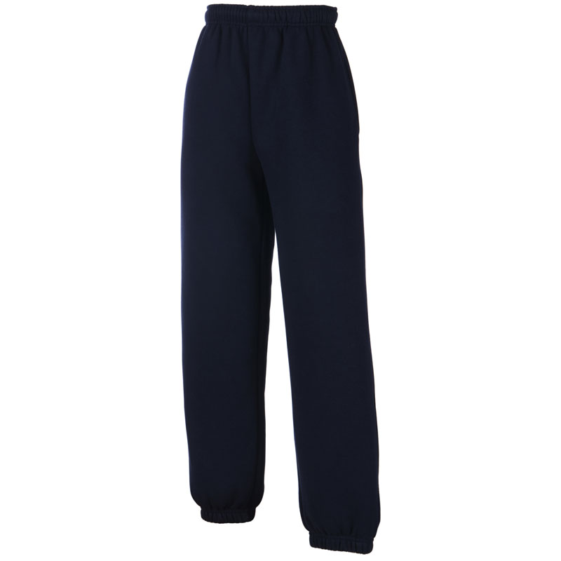 640510 - Kids klassieke joggingbroek met elastische manchetten - diep marineblauw