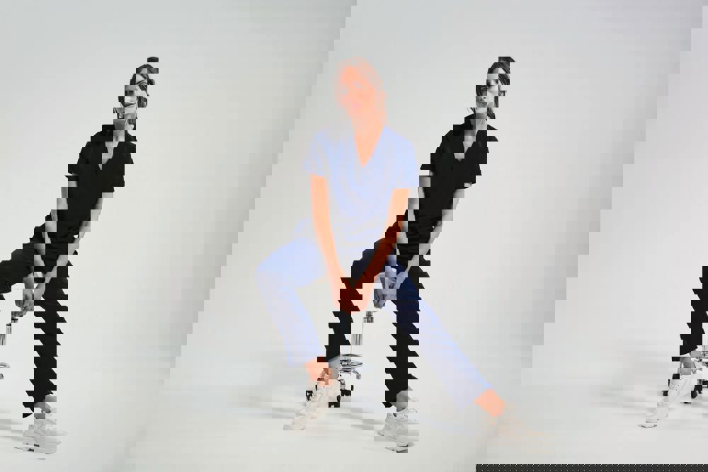 NN310 - Stretch tuniek met korte mouwen voor dames