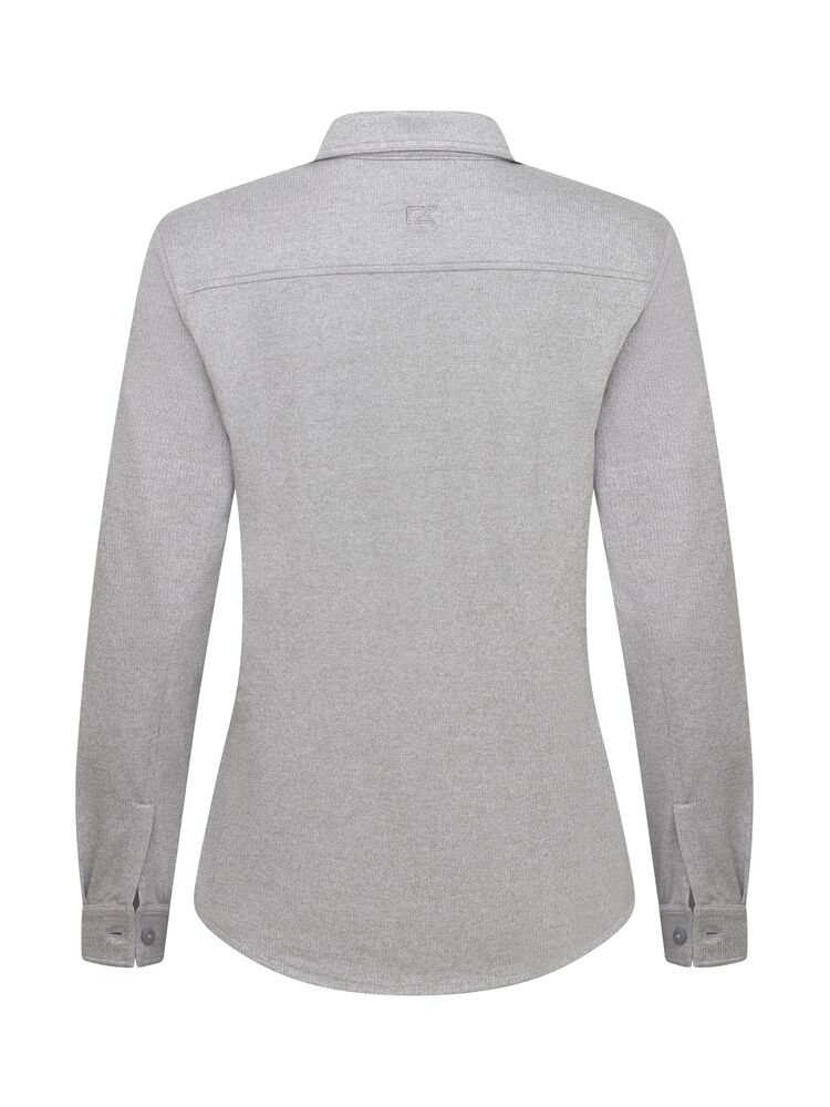 Cutter & Buck - Advantage Leisure Shirt Dames Grijs Mélange XS