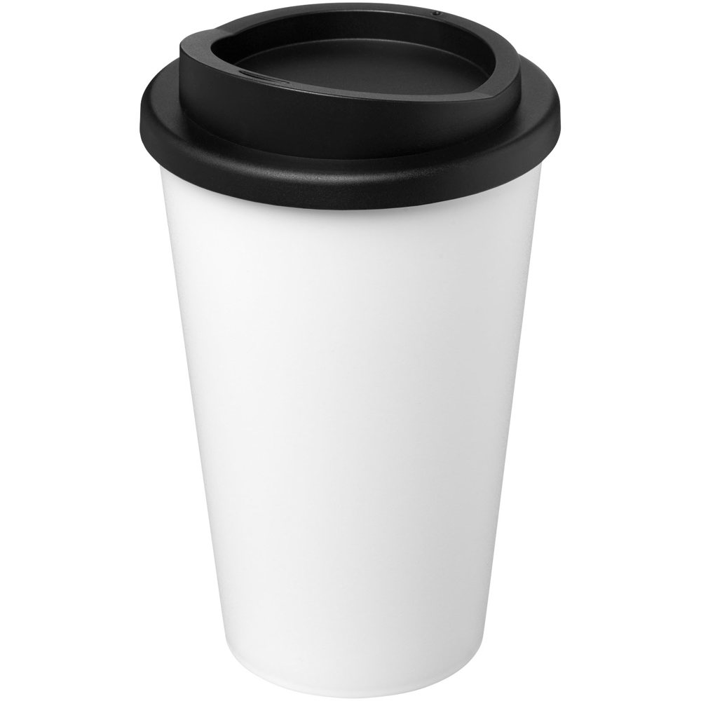 Americano® Eco 350 ml gerecyclede drinkbeker - wit, zwart