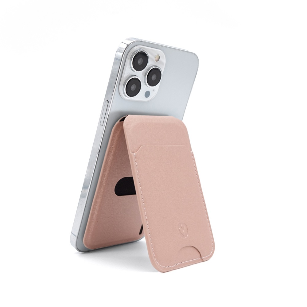 Card Wallet Stand Magsafe Metallic Rose