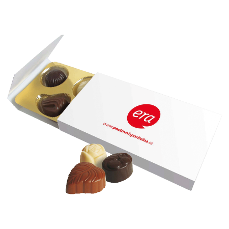 4 Belgische bonbons van fijnste Barry Callebaut chocolade