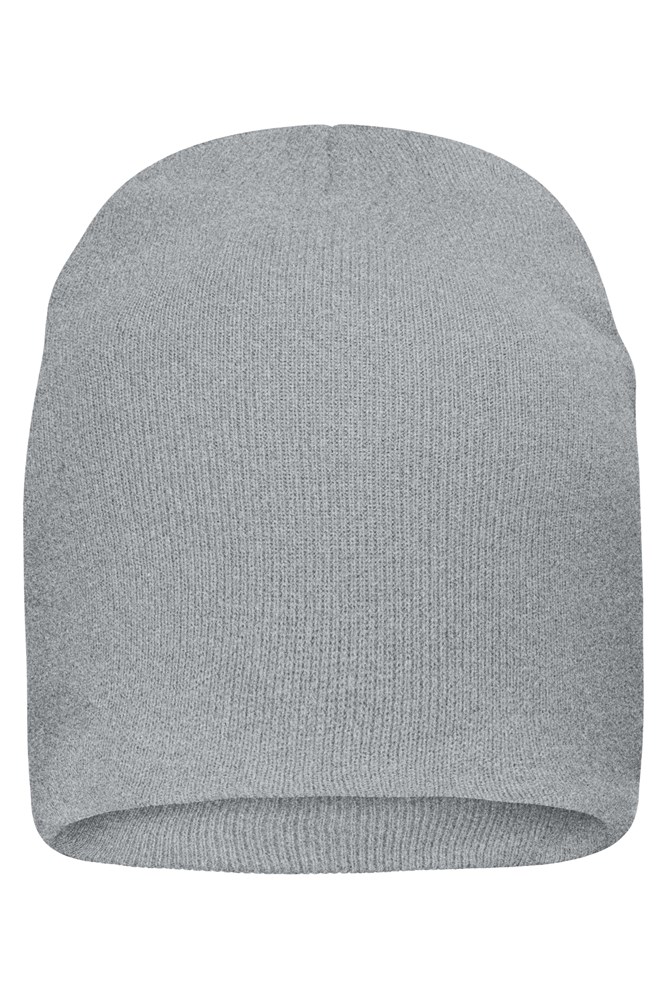 Bio Cotton Casual Beanie - Lichtgrijs-melange (ca. Pantone 400C)
