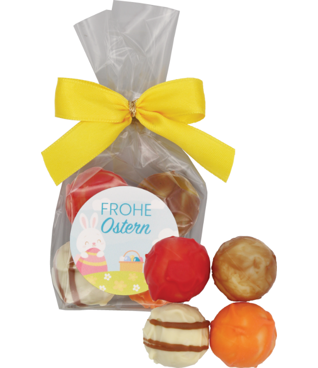 4 paasbonbons met sticker