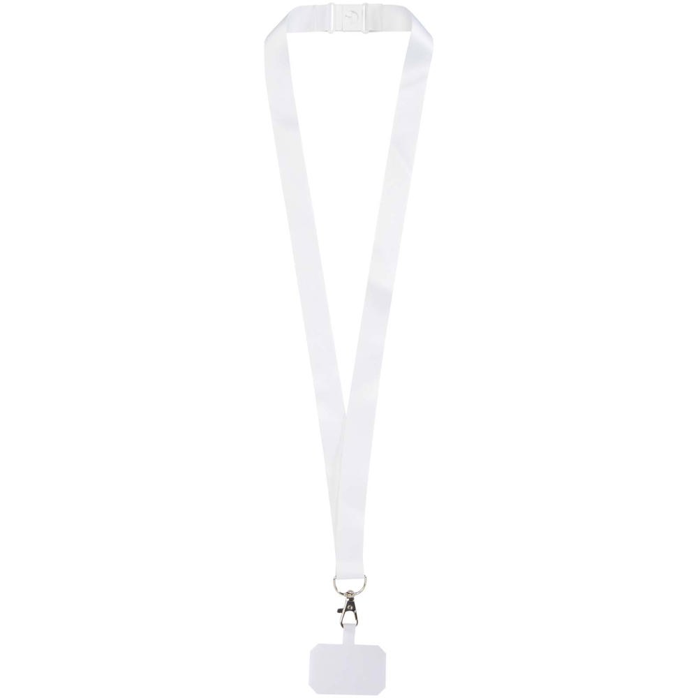Addie sublimatie RPET-lanyard met telefoonhouder en veiligheidssluiting