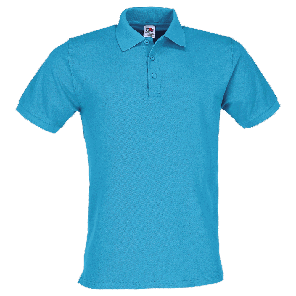 632180 - Premium polo - azuurblauw