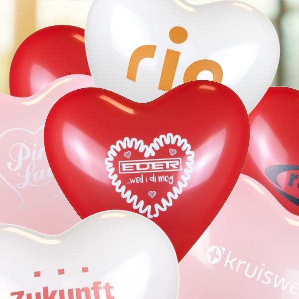 Hartballonnen bedrukt Ø 33 cm - 11 inch