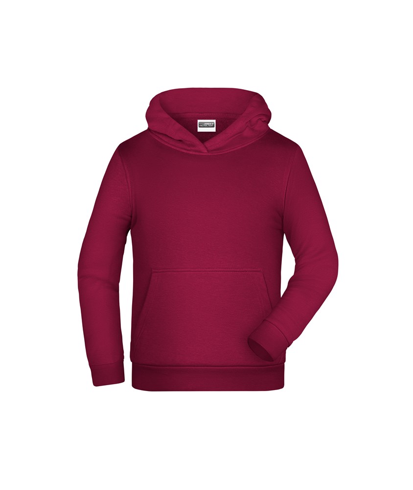 Children Promo Hoody - Wijnrood (ca. Pantone 195C)