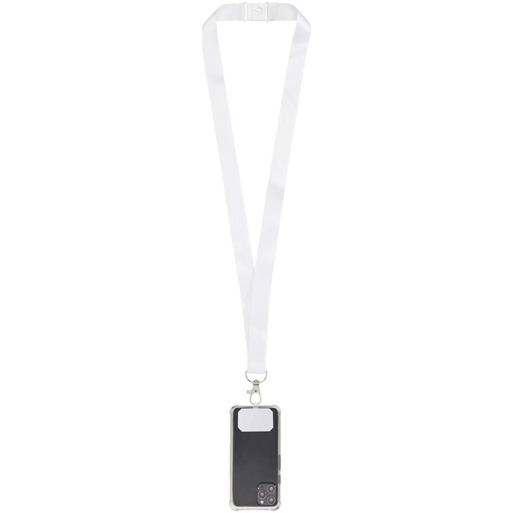 Addie sublimatie lanyard met telefoonhouder en veiligheidssluiting