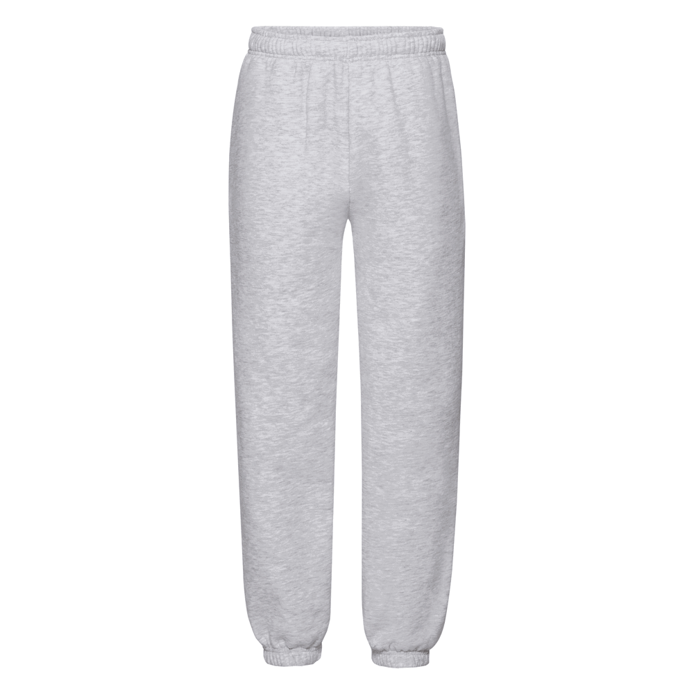 640250 - Kids premium joggingbroek met elastische manchetten - gemêleerd grijs