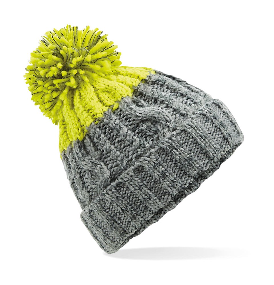 Apres Beanie - Light Grey/Citron