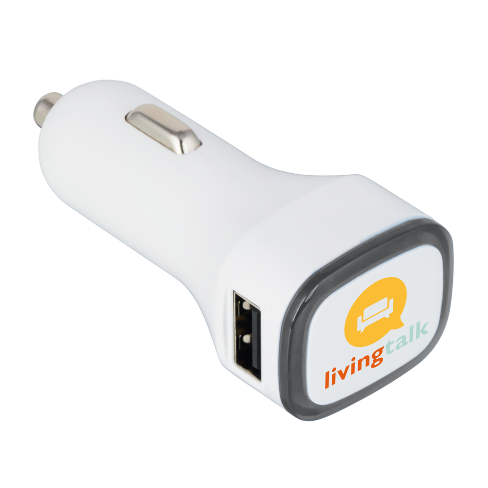 USB car charger COLLECTION 500 - zwart, wit / zwart