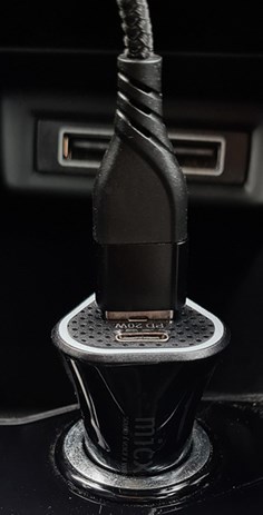 Car Charger "USB-C&A" zwart