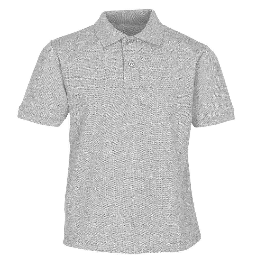 634170 - Kids 65/35 polo - gemêleerd grijs