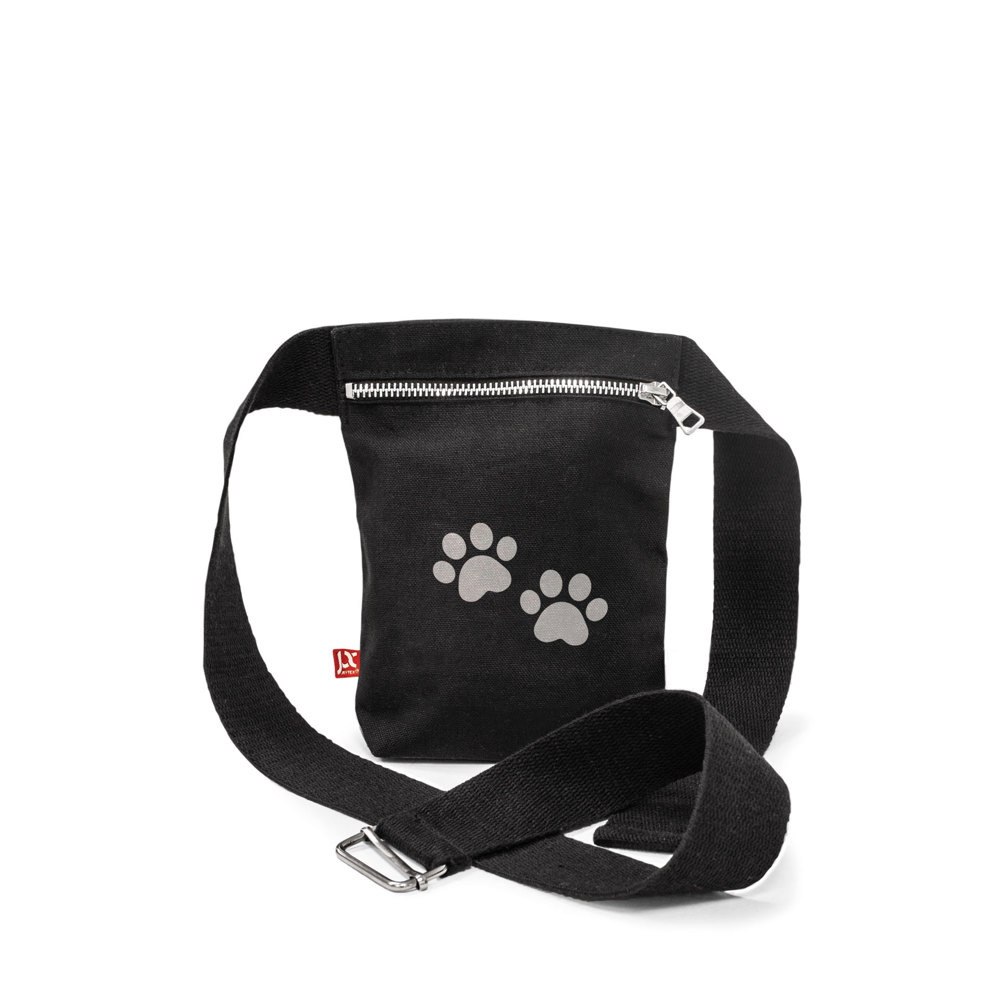 MERAN – Canvas schoudertas met ritssluiting en verstelbare riem