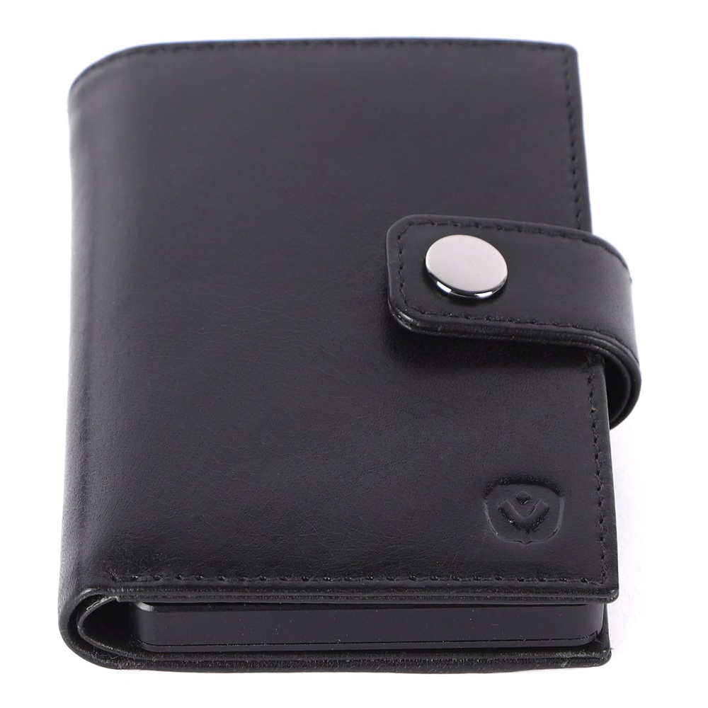 Card Wallet Leather MagSafe Luxe Black