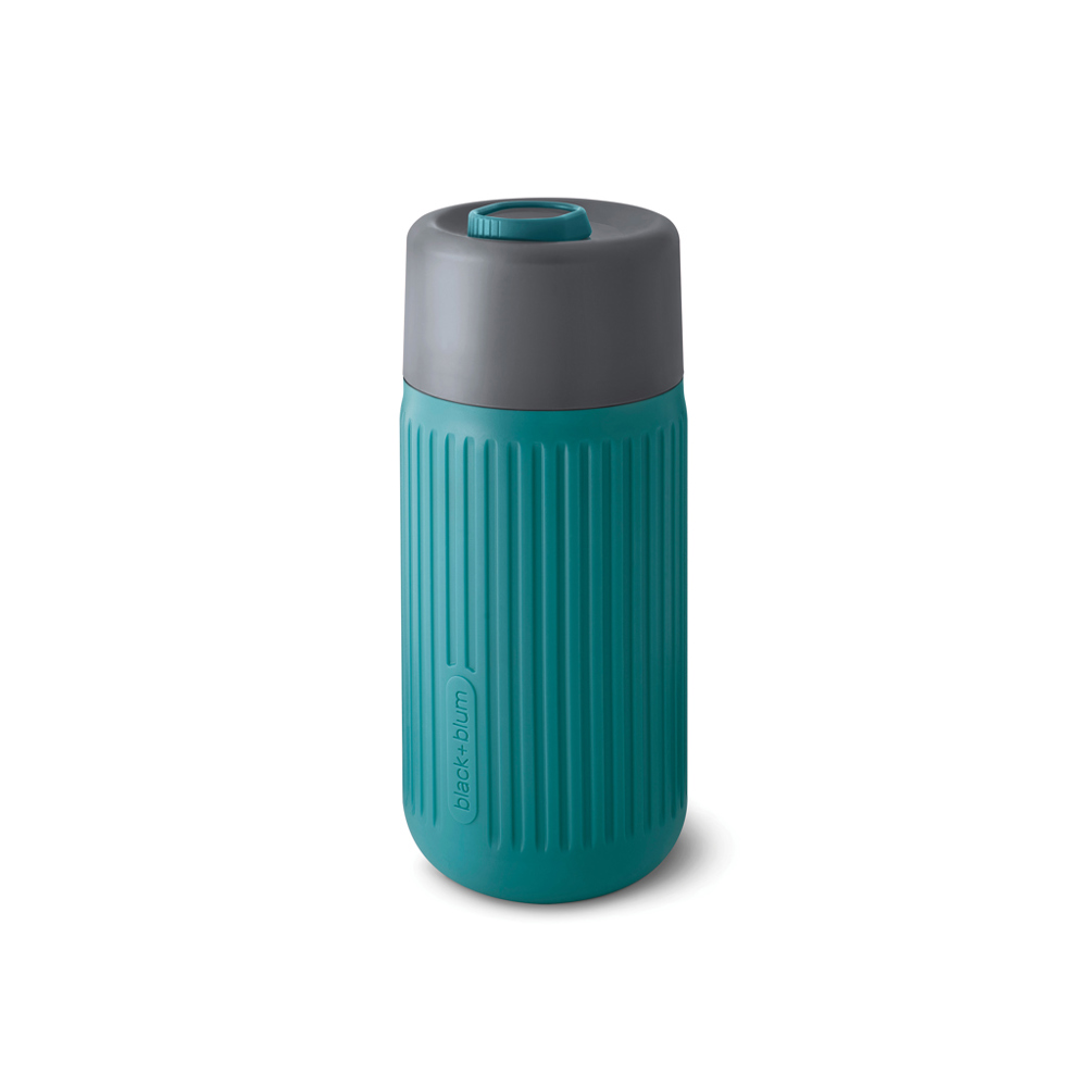 Black+Blum Travel Cup Glas 340ML - turquoise (± PMS 315U)
