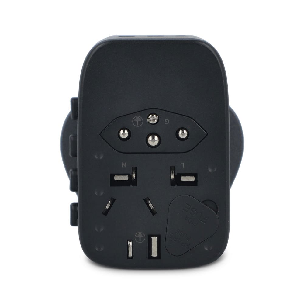  PowerPro Travel Adapter Made of Recycled Plastic