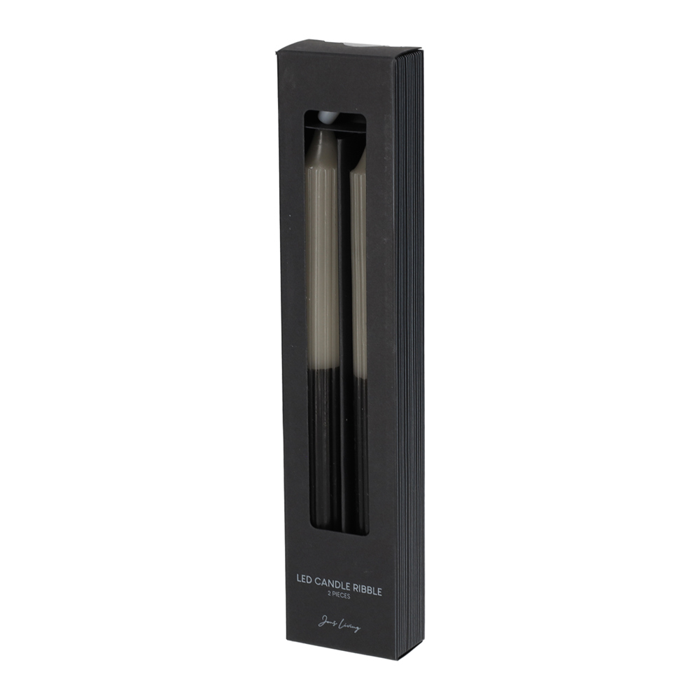 JENS Living LED Dinerkaars Ribbel - Bruin