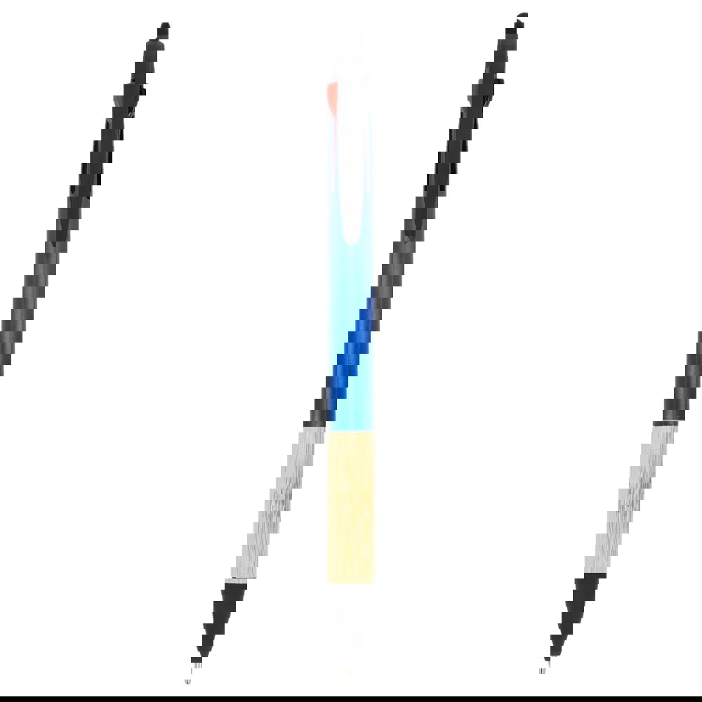 3-kleuren pen met bamboe grip